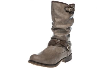 Mustang Shoes Boots in Übergrößen Taupe 1139-624-318 große Damenschuhe