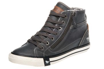 Mustang Shoes High Top Sneaker in Übergrößen Graphit 1209-601-259 große Damenschuhe