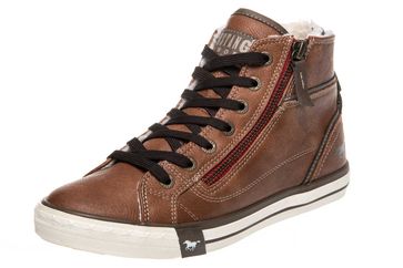 Mustang Shoes High Top Sneaker in Übergrößen Kastanie 1209-601-301 große Damenschuhe