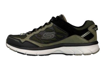 Skechers BOWERZ Sneaker in Übergrößen Grün 51861 OLBK große Herrenschuhe