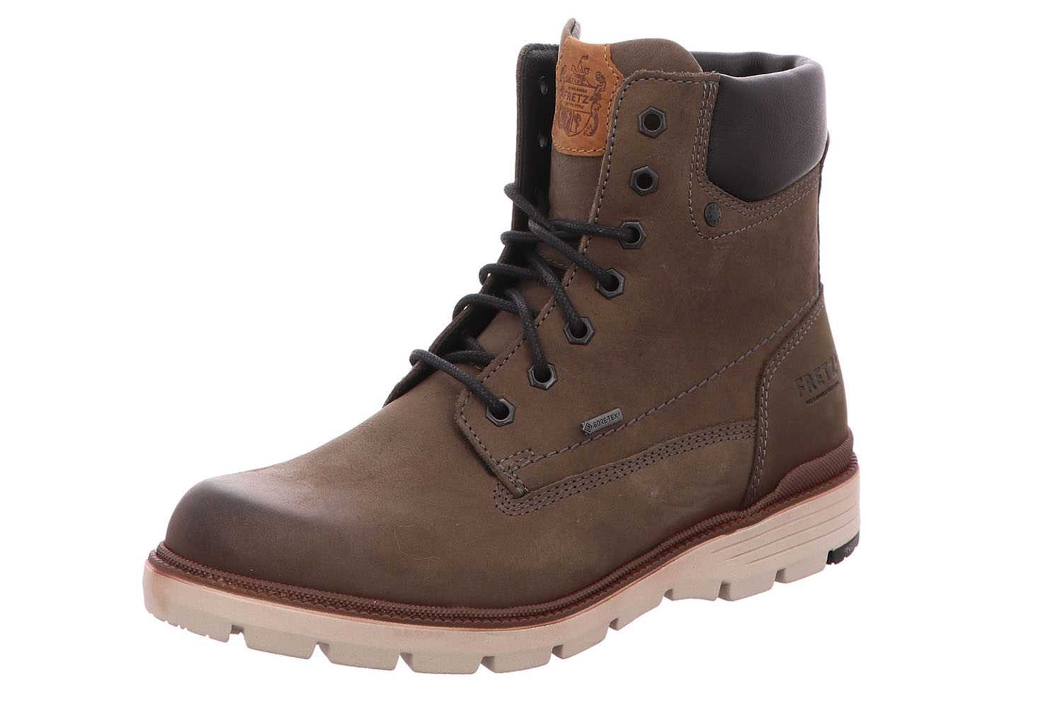 Fretz Men Cooper Boots in Übergrößen Braun 1385.3516-21 große Herrenschuhe