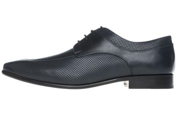 MANZ Business Schuhe in Übergrößen Dunkelblau 120007-02-047 große Herrenschuhe