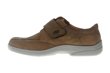 Jomos Herrenschuhe Slipper Klettverschluss Artikel 413206 12 280 Malaga Braun Schuhe in Übergrößen