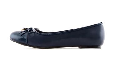 Andres Machado Ballerina in Übergrößen Blau AM5302 SOFT MARINO große Damenschuhe