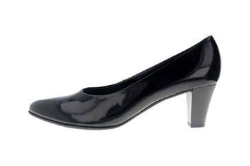 Gabor Comfort Basic Pumps in Übergrößen Schwarz 96.170.87 Brilliantlack schwarz große Damenschuhe