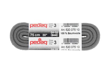 pedag - KORDELSENKEL - Schnürsenkel 75 cm (1 Paar)- Grau