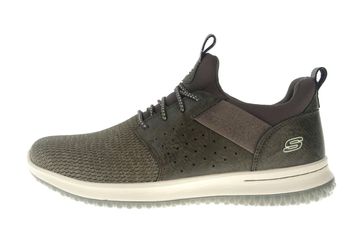 Skechers DELSON CAMBEN Sneakers in Übergrößen Grün 65474 OLV große Herrenschuhe