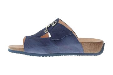 Think! MIZZI Pantoletten in Übergrößen Blau 4-84351-89 große Damenschuhe