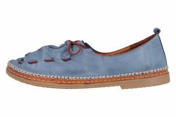 Manitu Slipper in Übergrößen Blau 840755 5 große Damenschuhe