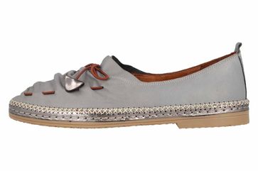 Manitu Slipper in Übergrößen Grau 840773 9 große Damenschuhe