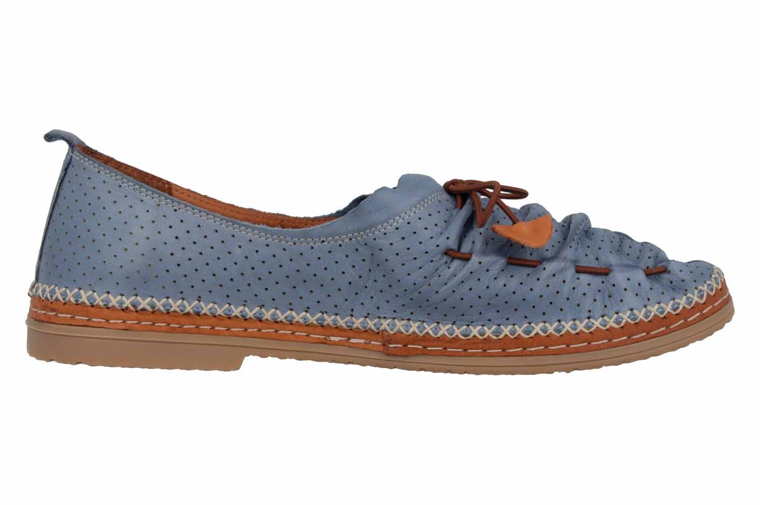 Manitu Slipper in Übergrößen Blau 840790 51 große Damenschuhe Manitu Damen Slipper 840790 weiß