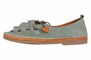 Manitu Slipper in Übergrößen Grün 840791 7 große Damenschuhe