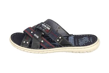 Mustang Shoes Pantolette in Übergrößen Blau 4134-701-820 große Herrenschuhe