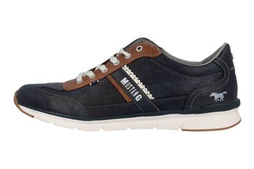 Mustang Shoes Halbschuhe in Übergrößen Blau 4137-301-820 große Herrenschuhe