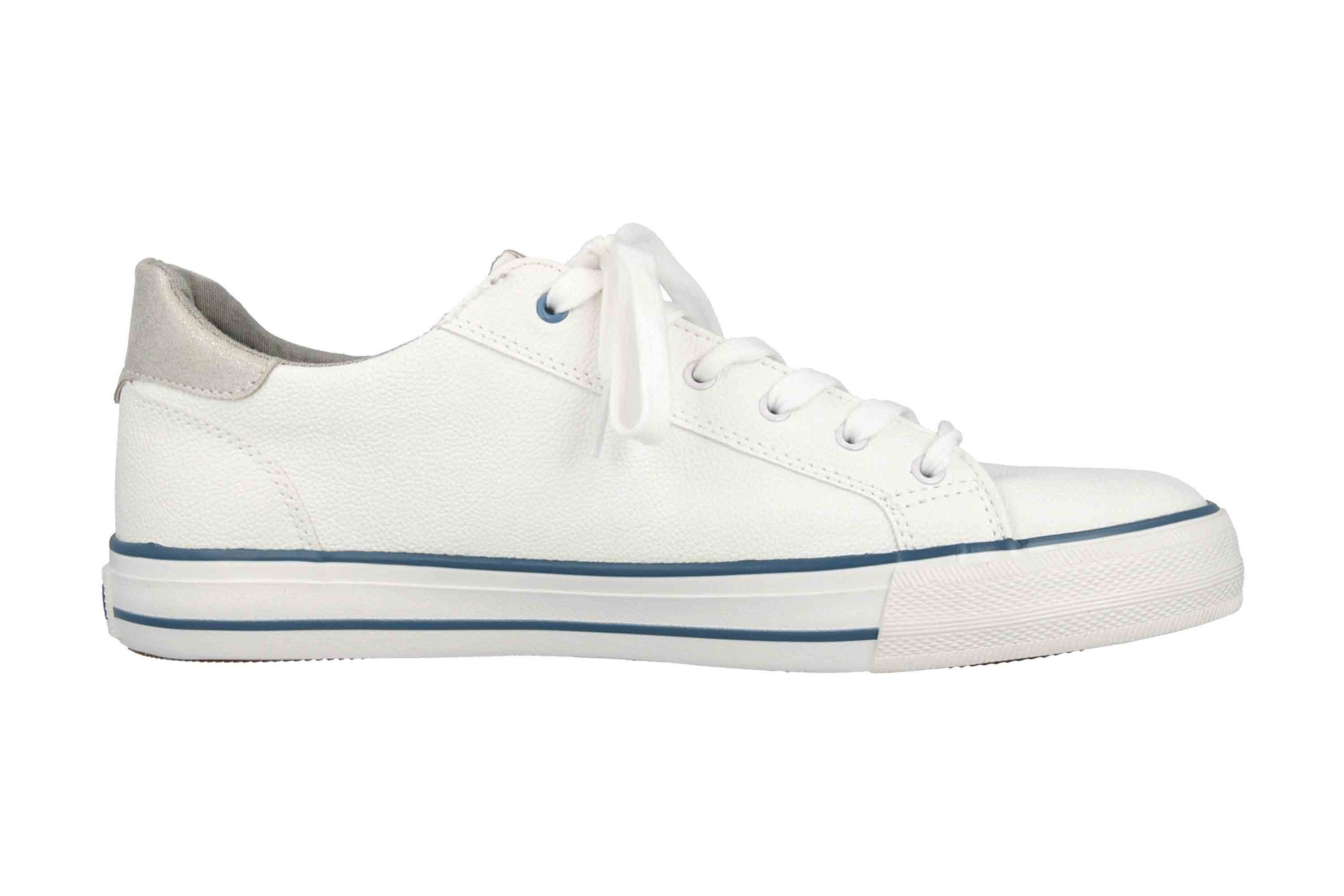 Mustang Shoes Sneaker in Übergrößen Weiß 1313-303-18 große Damenschuhe