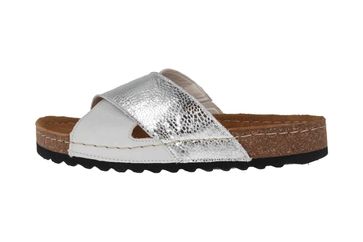 Romika Ontario 04 Pantoletten in Übergrößen Silber 34504 168 751 große Damenschuhe