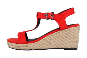 Andres Machado Sandaletten in Übergrößen Rot AM5343 Ante Rojo große Damenschuhe