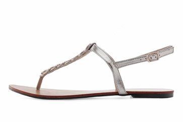 Andres Machado Sandalen in Übergrößen Silber AM5355 Brillo Plata große Damenschuhe