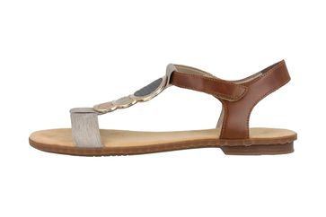 Rieker Sandaletten in Übergrößen Grau 64278-42 große Damenschuhe