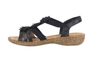 Rieker Sandaletten in Übergrößen Blau 65858-14 große Damenschuhe