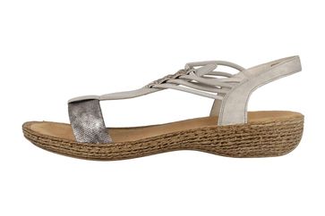 Rieker Sandaletten in Übergrößen Grau 658Y3-90 große Damenschuhe