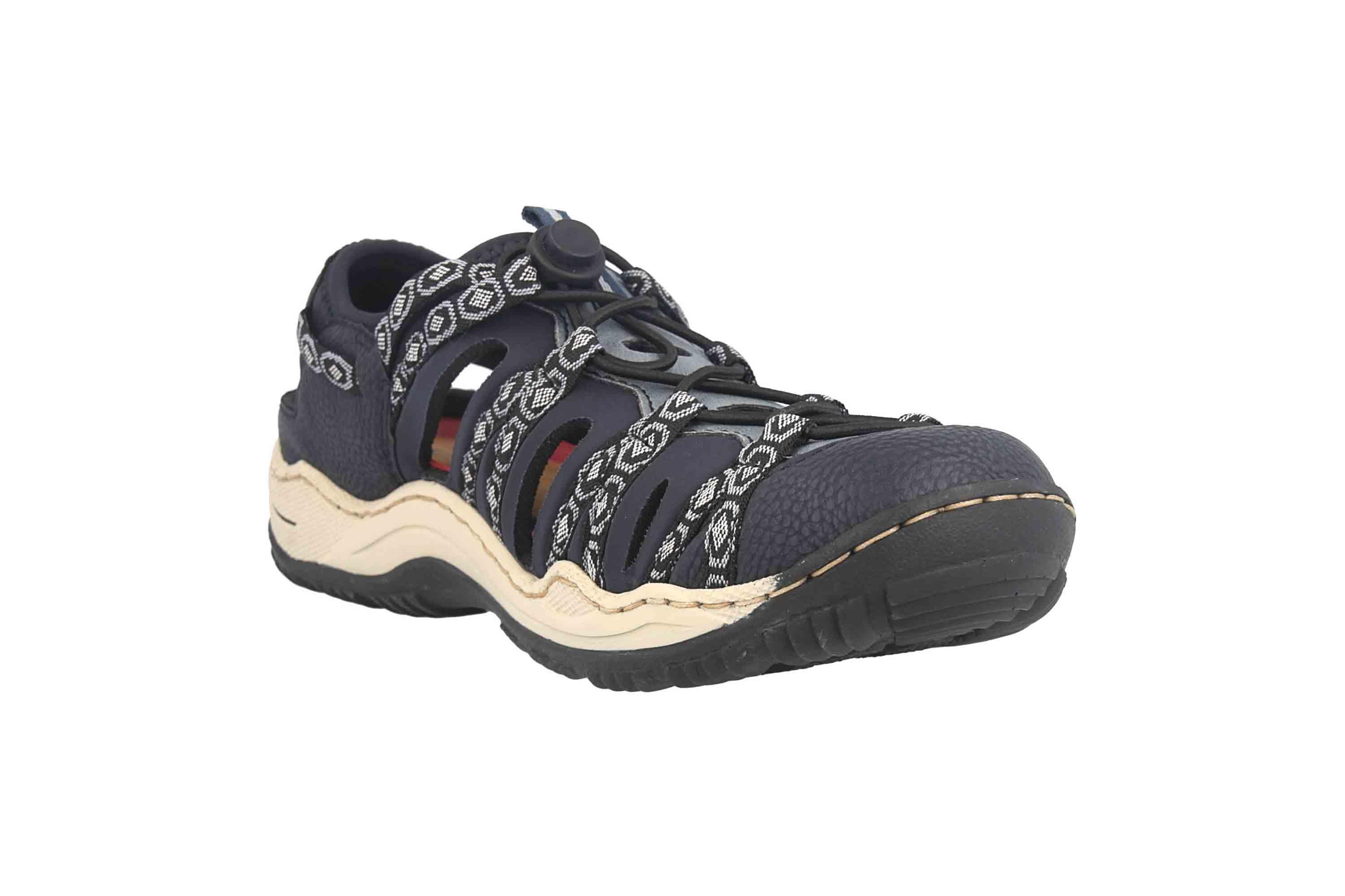 Rieker Sneaker in Übergrößen Blau L0577 18 große Damenschuhe | Rieker Damen L0577 18 Sneaker: : Schuhe & Handtaschen