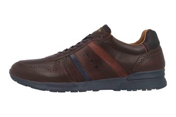 Pantofola d'Oro Sanago Uomo Low Sneaker in Übergrößen Braun 10193016.IKU/10193081.IKU große Herrenschuhe