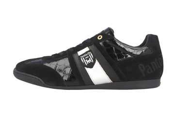 Pantofola d'Oro Imola Scudo Patent Uomo Low Sneaker in Übergrößen Schwarz 10193065.25Y/10193087.25Y große Herrenschuhe