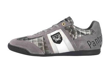 Pantofola d'Oro Imola Scudo Patent Uomo Low Sneaker in Übergrößen Grau 10193065.3JW/10193087.3JW große Herrenschuhe
