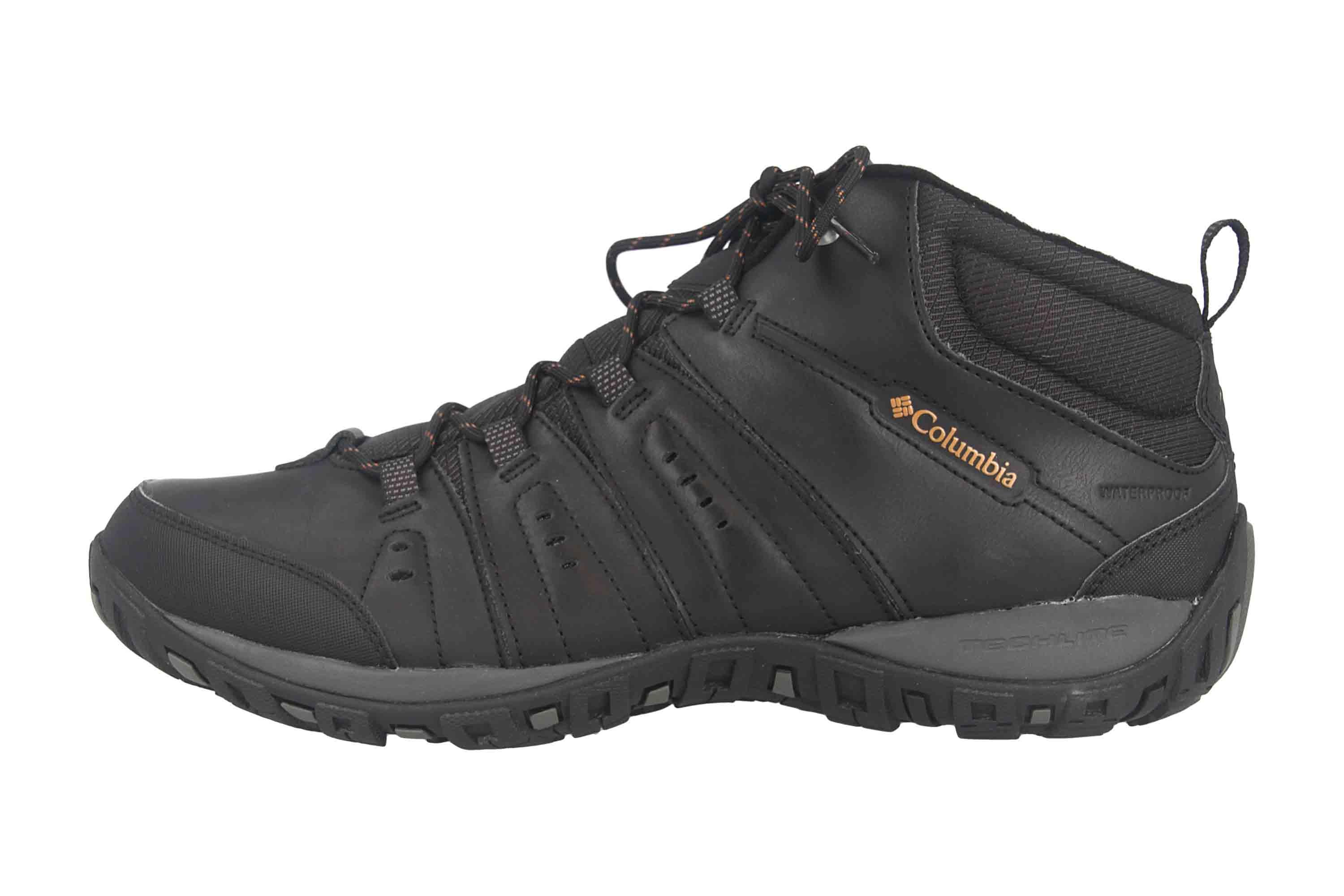 Columbia WOODBURN II CHUKKA WP OMNI-HEAT Trekkingschuhe in Übergrößen Schwarz BM 3926-010 große Herrenschuhe