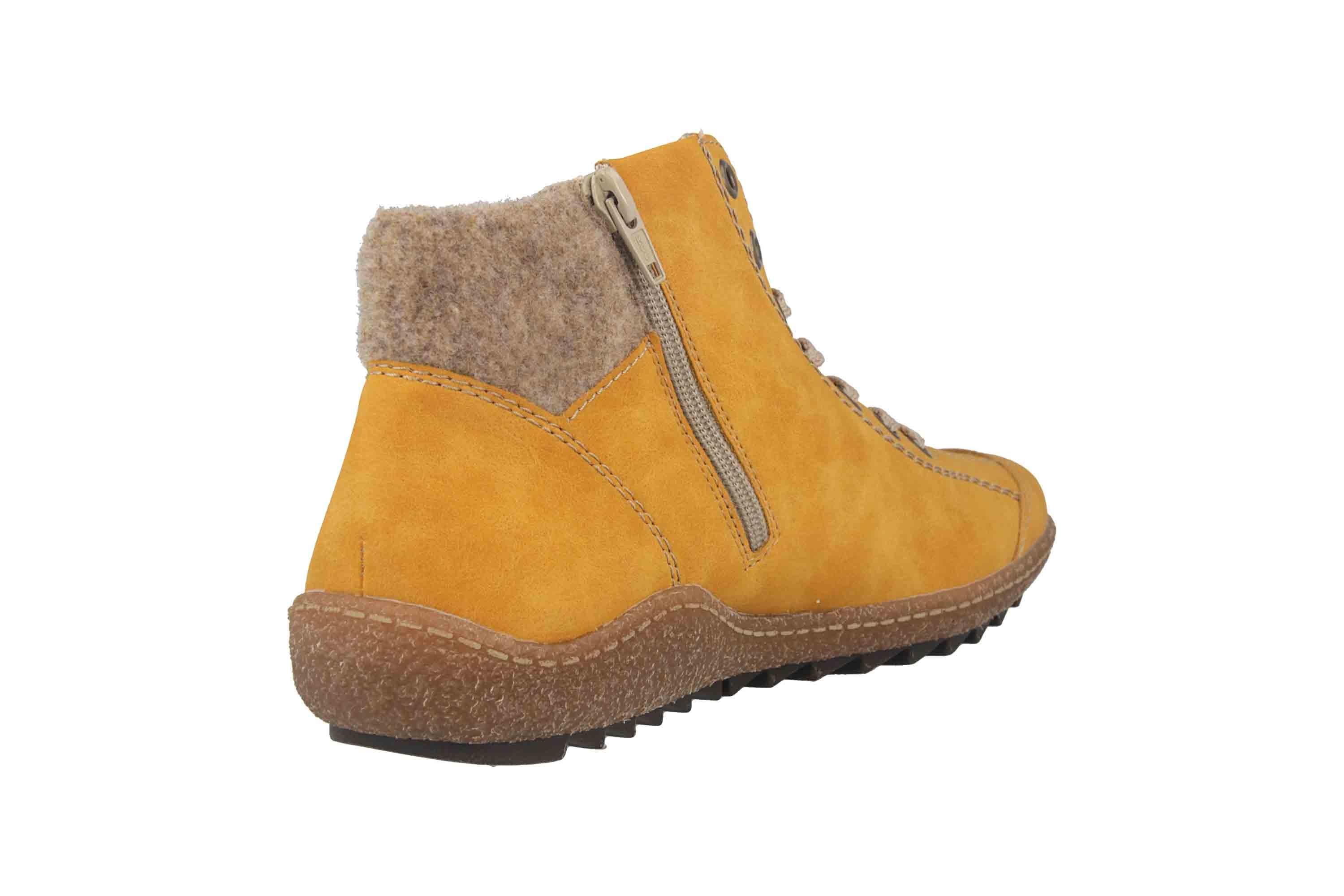 Rieker Stiefel in Übergrößen Gelb L7543 69 große Damenschuhe | Rieker L7543 69 Rieker Boots Gelb