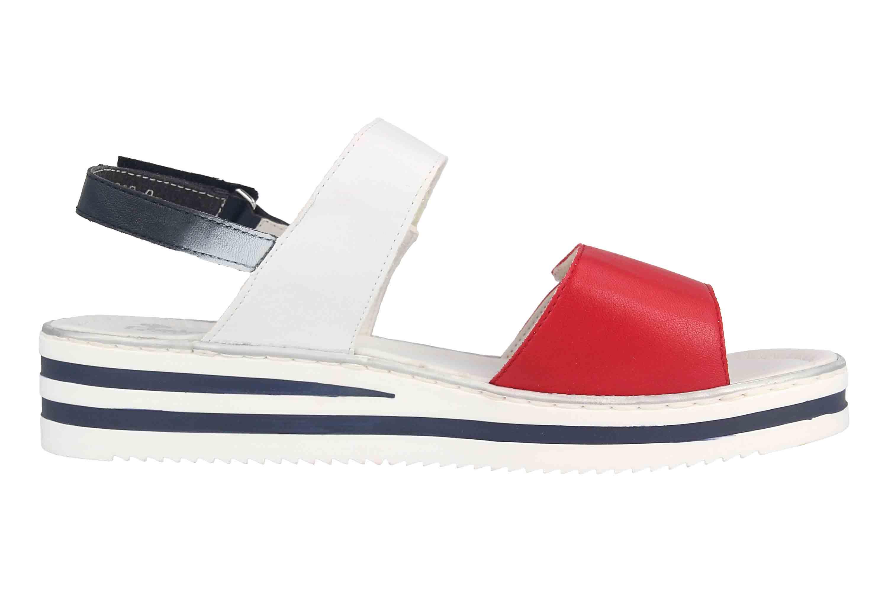Rieker Women's Sandalette - Comfortable Casual Sandals In Two-Tone Style - View #3