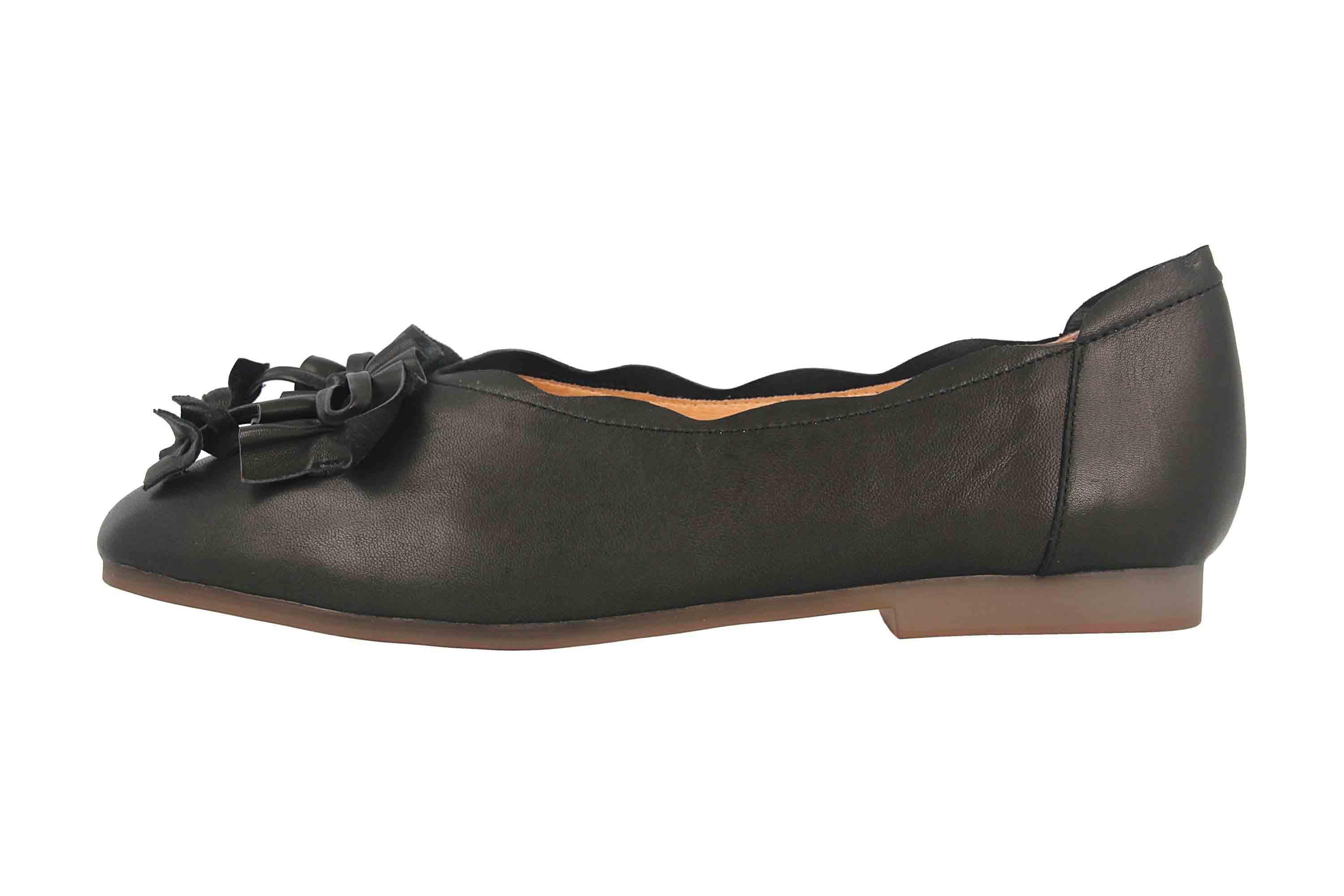 Spring Footwear Ballerinas in Übergrößen Schwarz Louisa-B große Damenschuhe