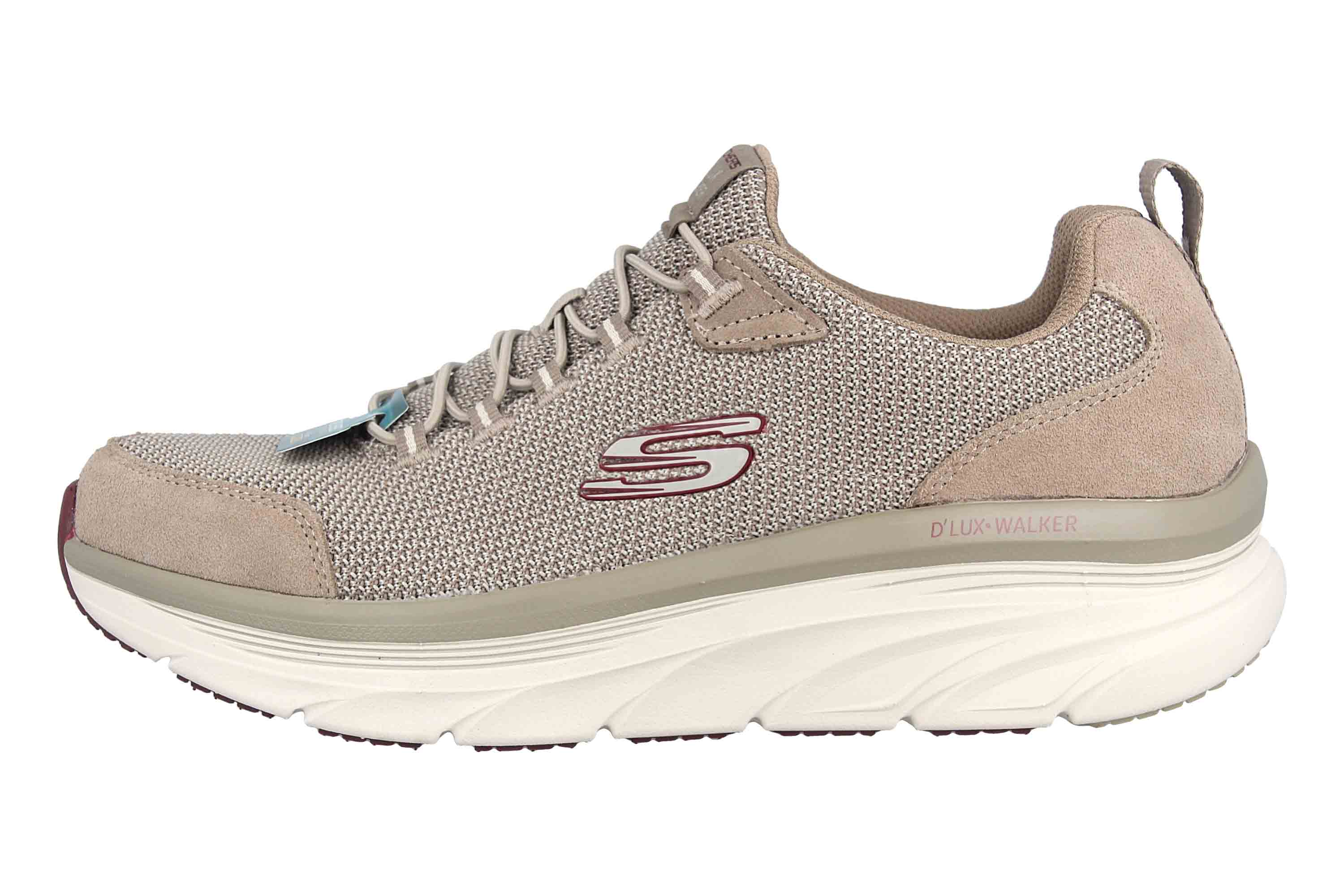 Skechers D'LUX WALKER BERSAGA Sneaker in Übergrößen Grau 232263 TPE große Herrenschuhe