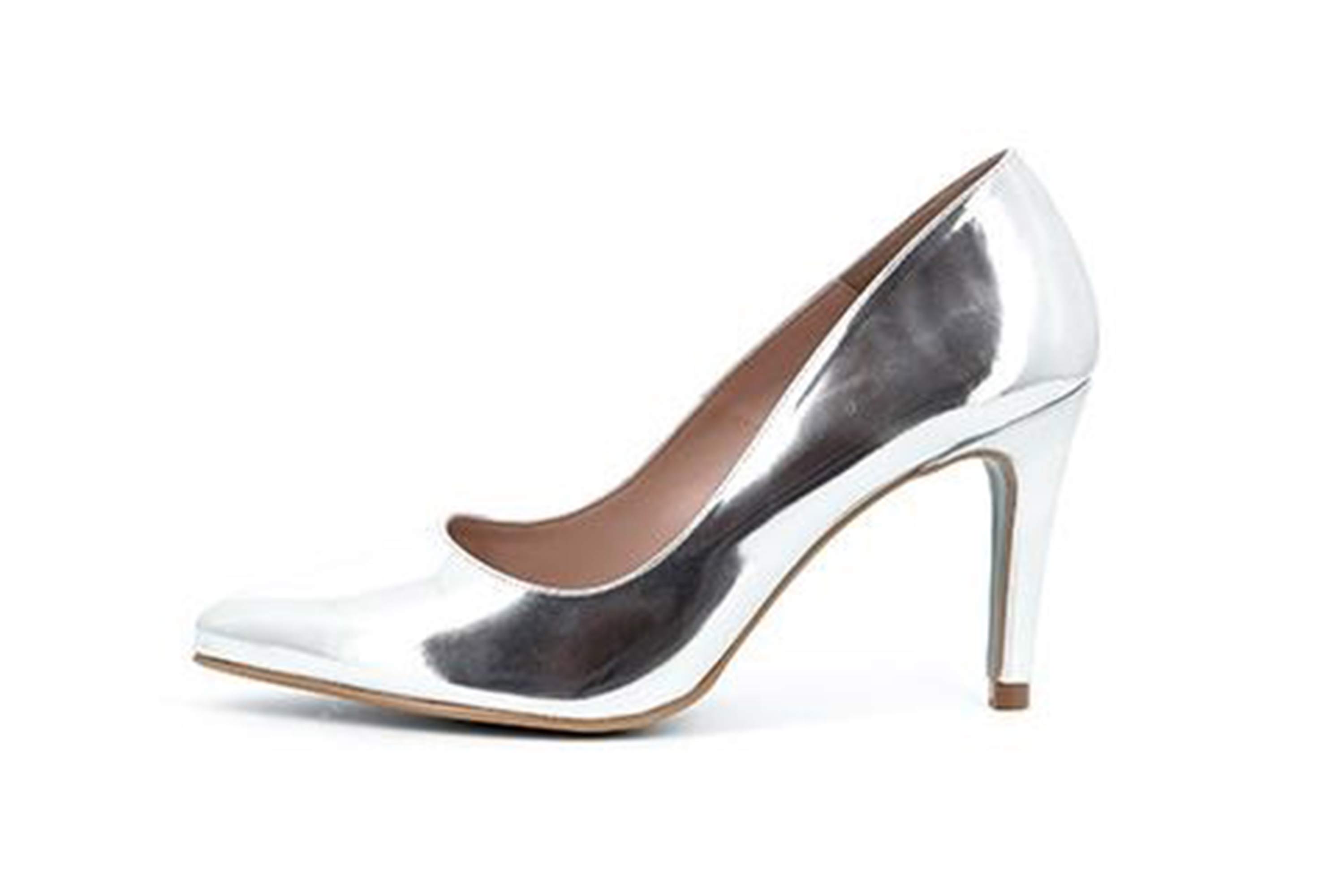 GIULIA Pumps in Übergrößen Silber 66294 ARGENTO LAME große Damenschuhe