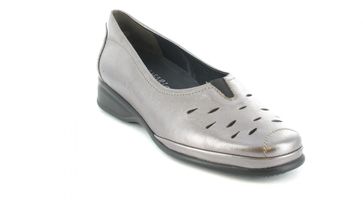 SALE - SEMLER - Damen Slipper - Silber Schuhe in Übergrößen