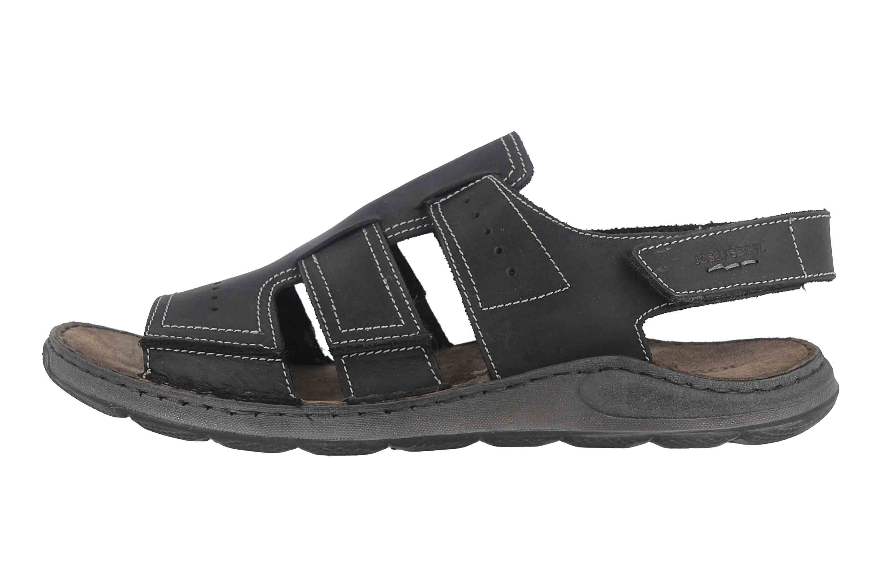 Josef Seibel Maverick 13 Sandalen in Übergrößen Schwarz 27113 66 100 große Herrenschuhe