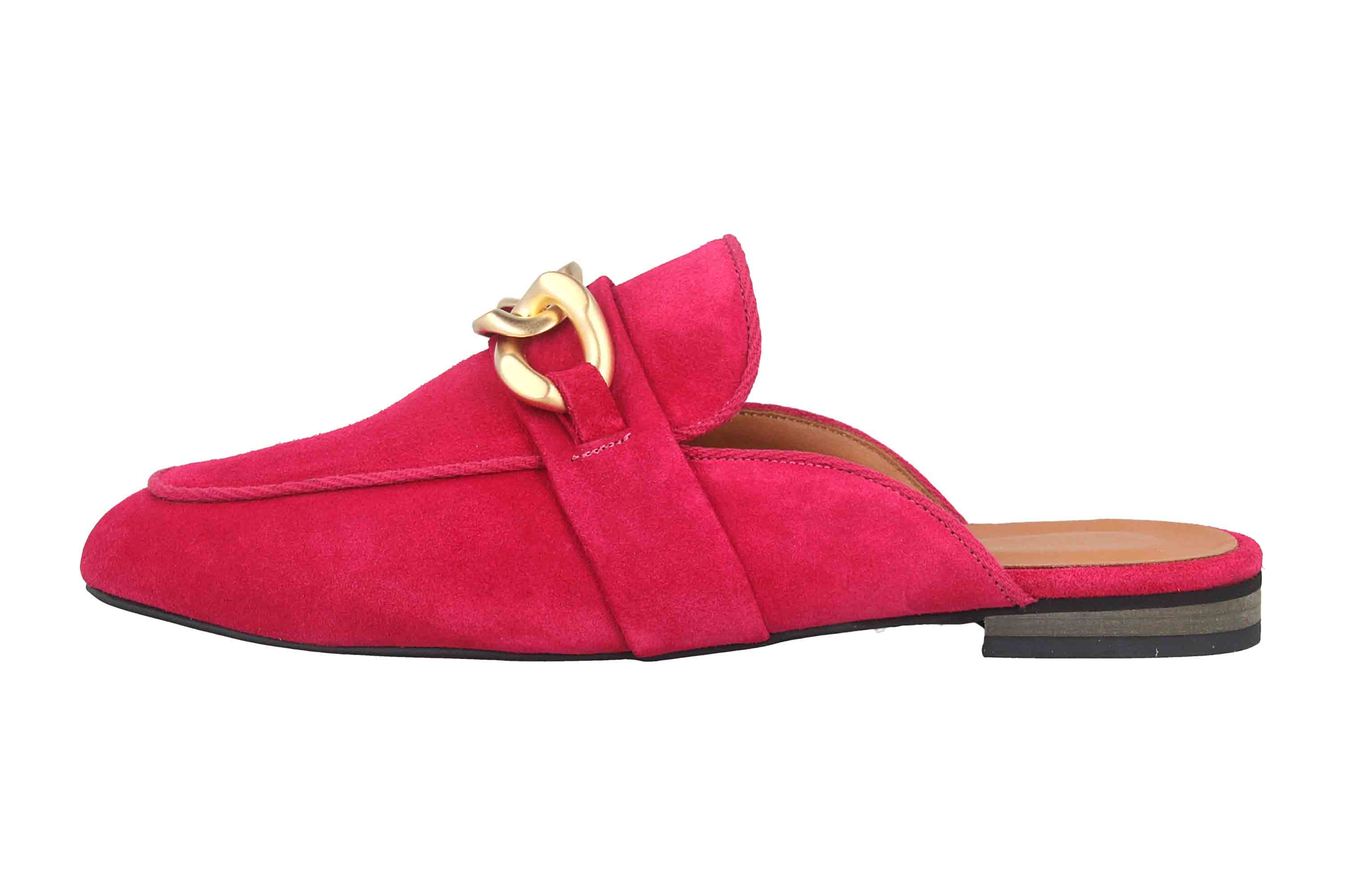 Babouche Lifestyle Pantoletten in Übergrößen Pink G5602-2-55 große Damenschuhe