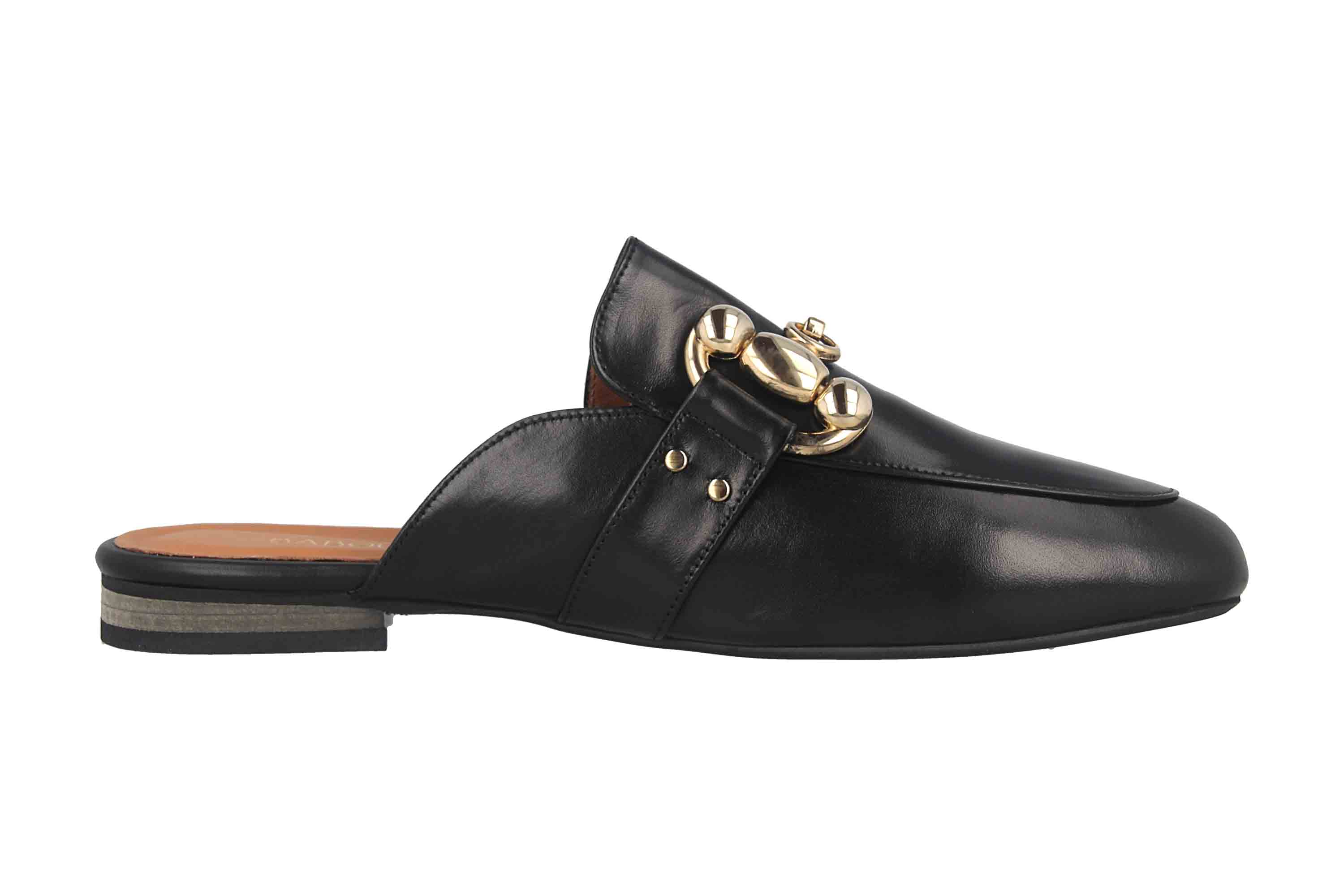 Babouche Lifestyle Pantoletten in Übergrößen Schwarz G5617-1-1 große Damenschuhe - 4