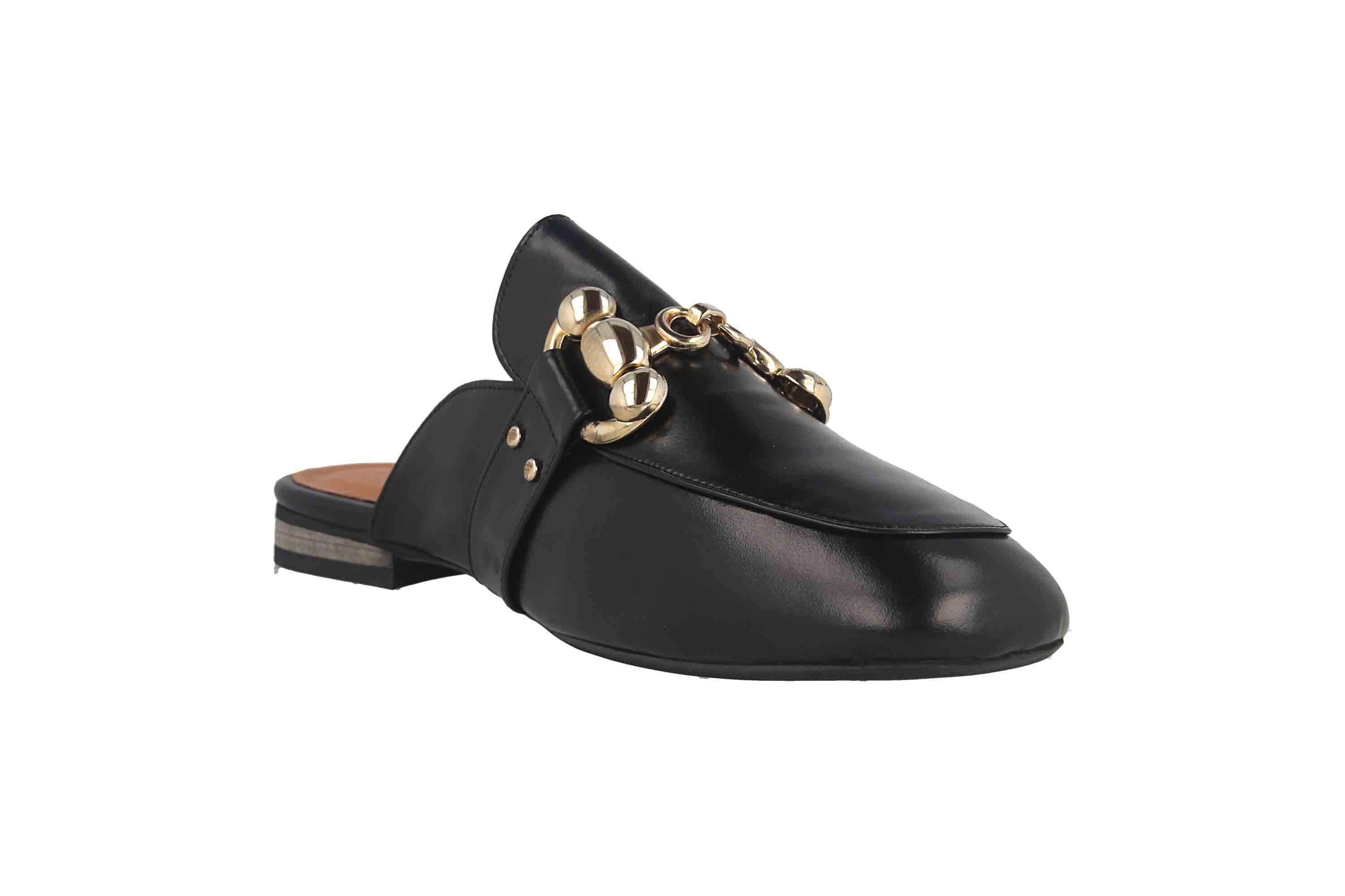 Babouche Lifestyle Pantoletten in Übergrößen Schwarz G5617-1-1 große Damenschuhe - 5