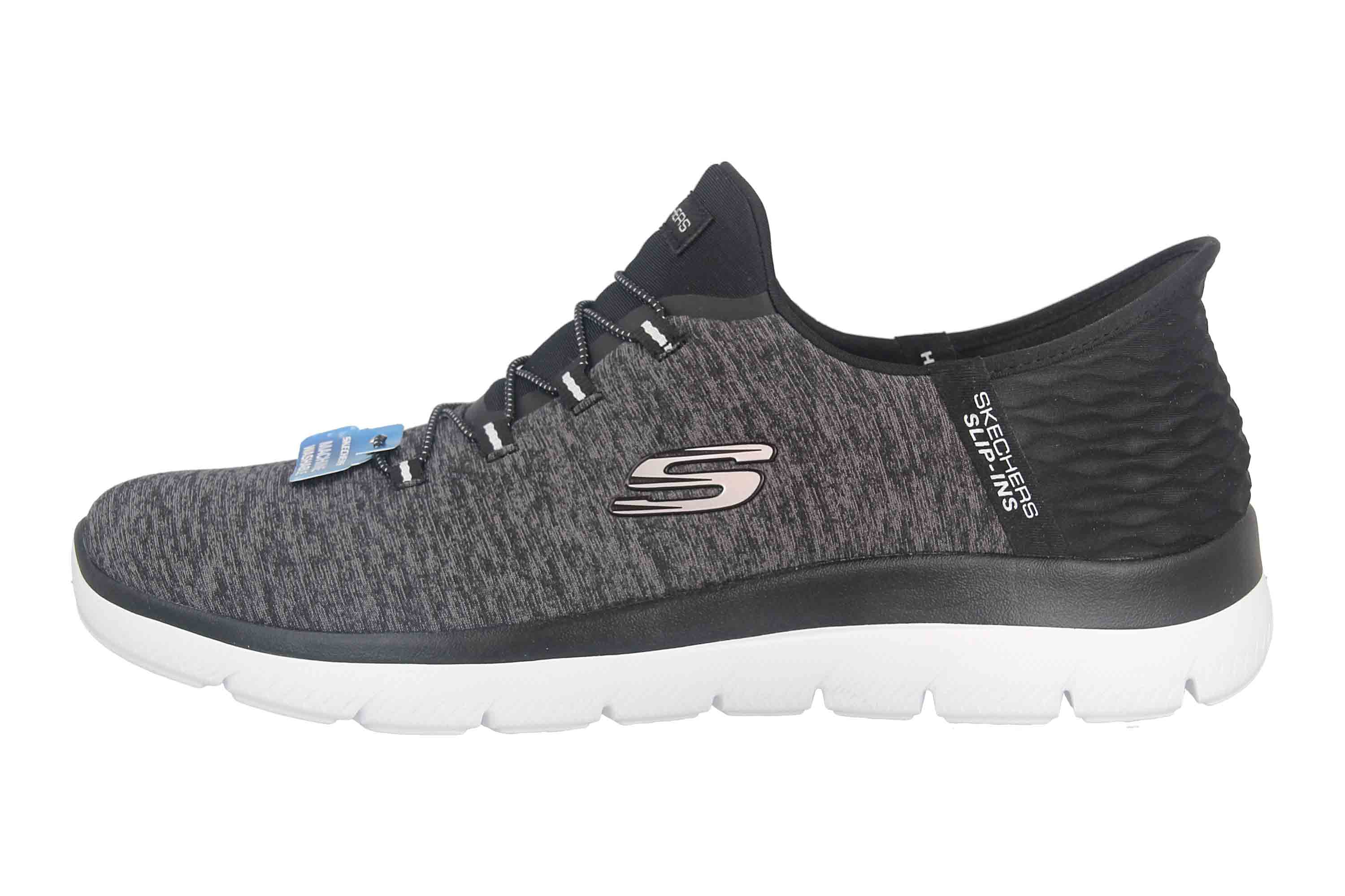 Skechers SUMMITS DAZZLING HAZE Sneaker in Übergrößen Schwarz 149937 BKW große Damenschuhe