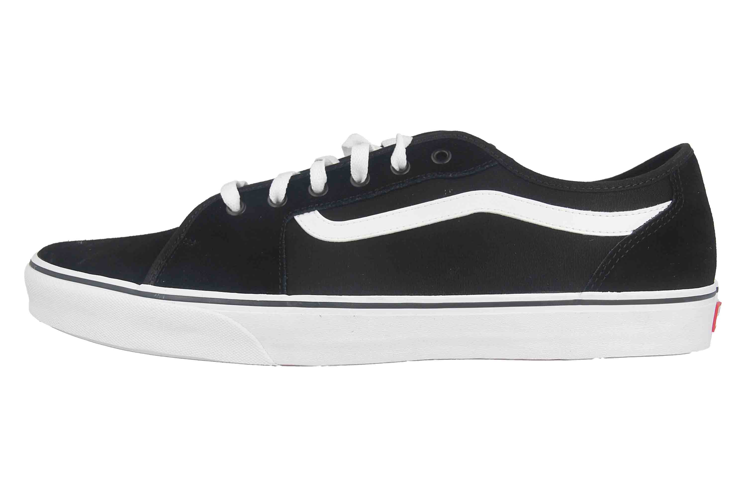 VANS MN Filmore Decon SUEDE/CANVAS (SUEDE/CANVAS) BLK/WHITE Sneaker in Übergrößen Schwarz VN0A3WKZ5LM1 große Herrenschuhe