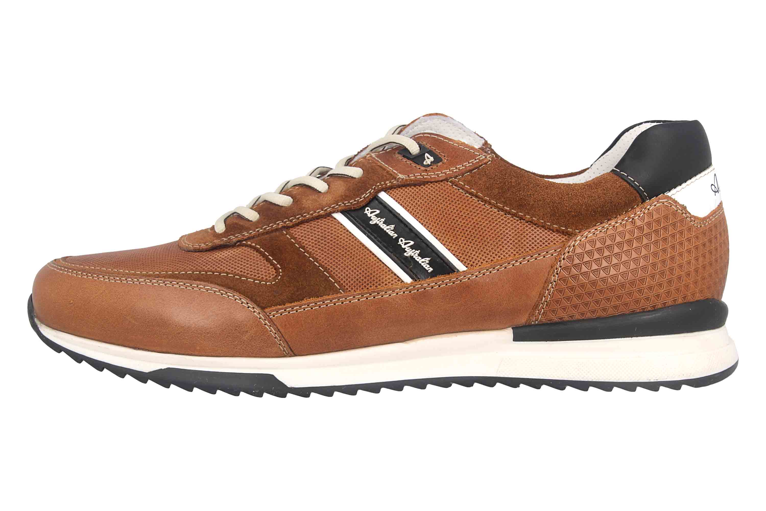 Australian Footwear Sneaker in Übergrößen Braun 15.1600.01-DJA große Herrenschuhe