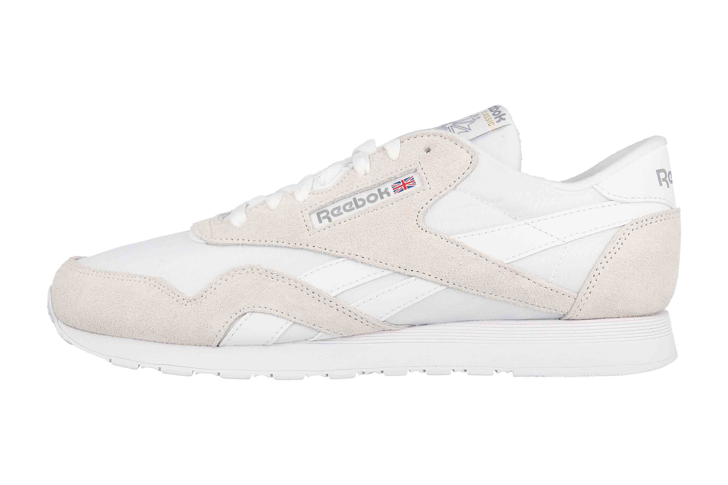 Reebok CLASSIC NYLON Sportschuhe in Übergrößen Weiß 100009277 große Herrenschuhe