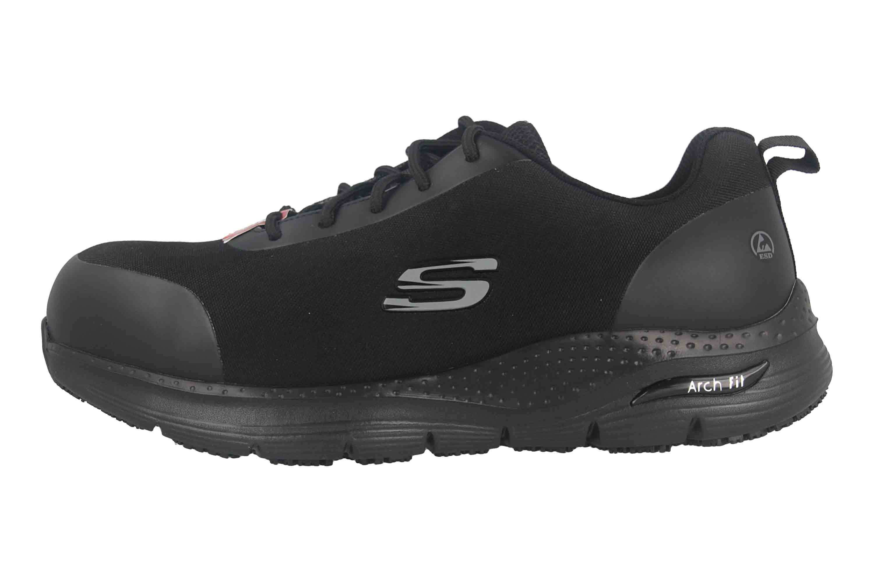 Skechers ARCH FIT SR RINGSTAP Arbeitsschuhe in Übergrößen Schwarz 200086EC BBK große Herrenschuhe