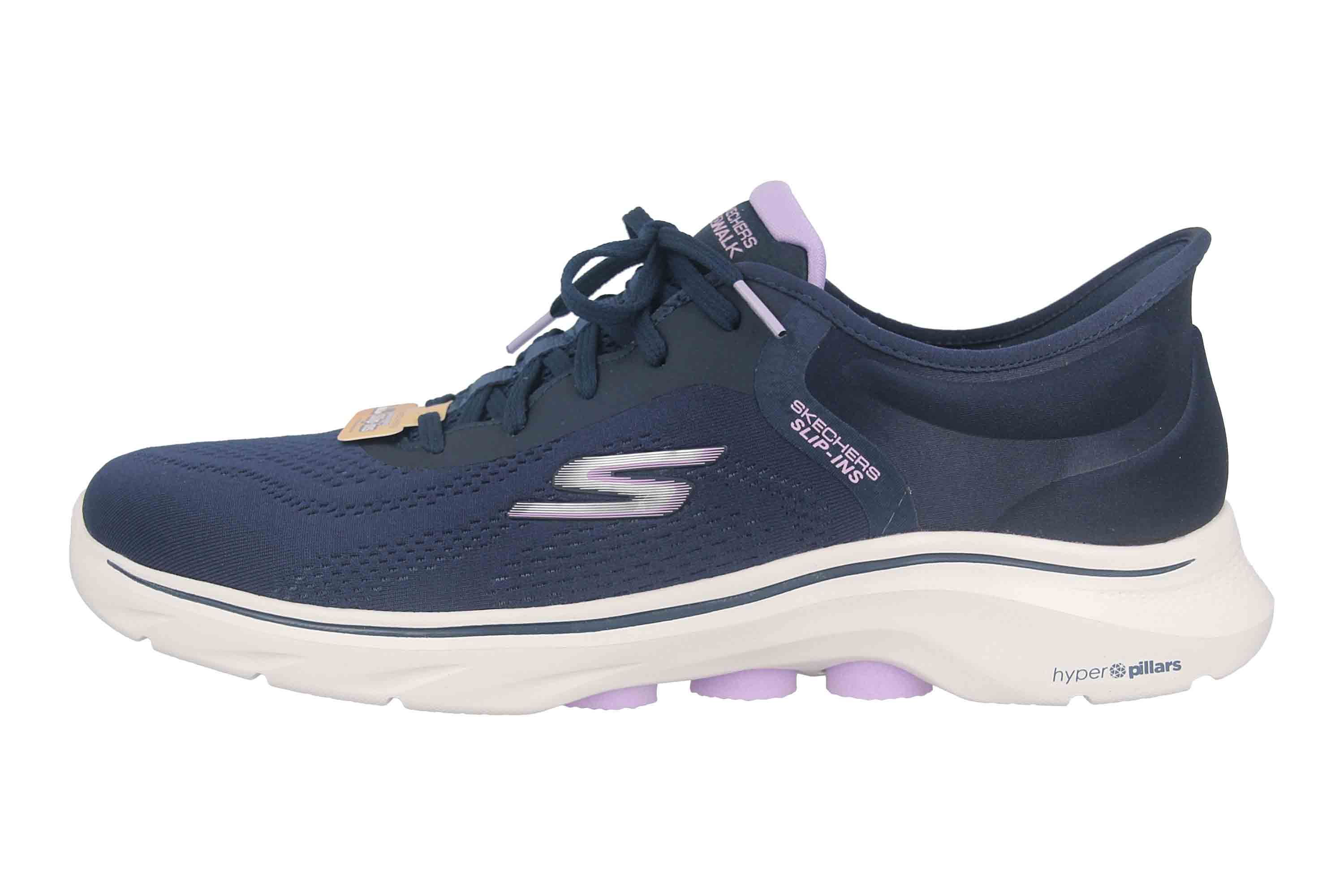 Skechers GO WALK 7 VALIN Sneaker in Übergrößen Blau 125233 NVLV große Damenschuhe