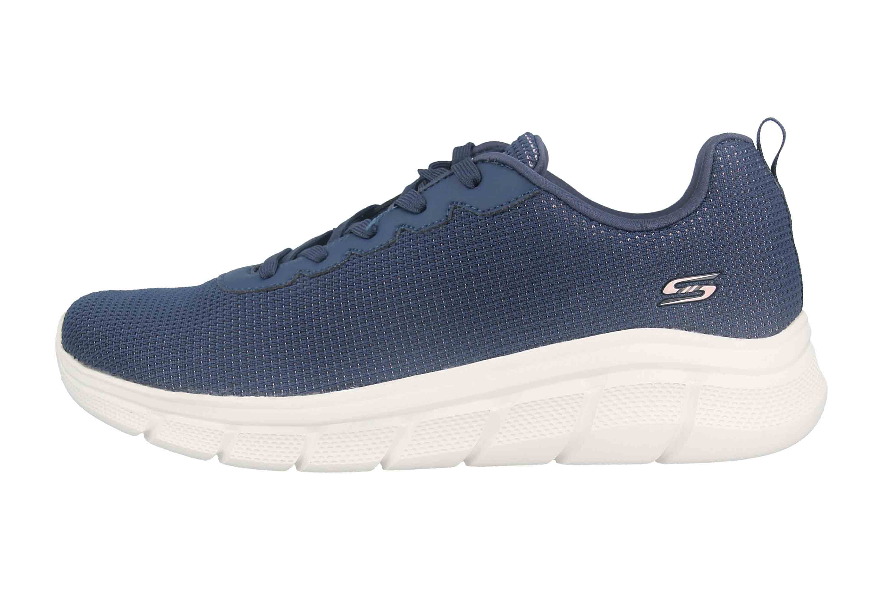 Skechers BOBS B FLEX VISIONARY ESSENCE Sneaker in Übergrößen Blau 117346 NVY große Damenschuhe