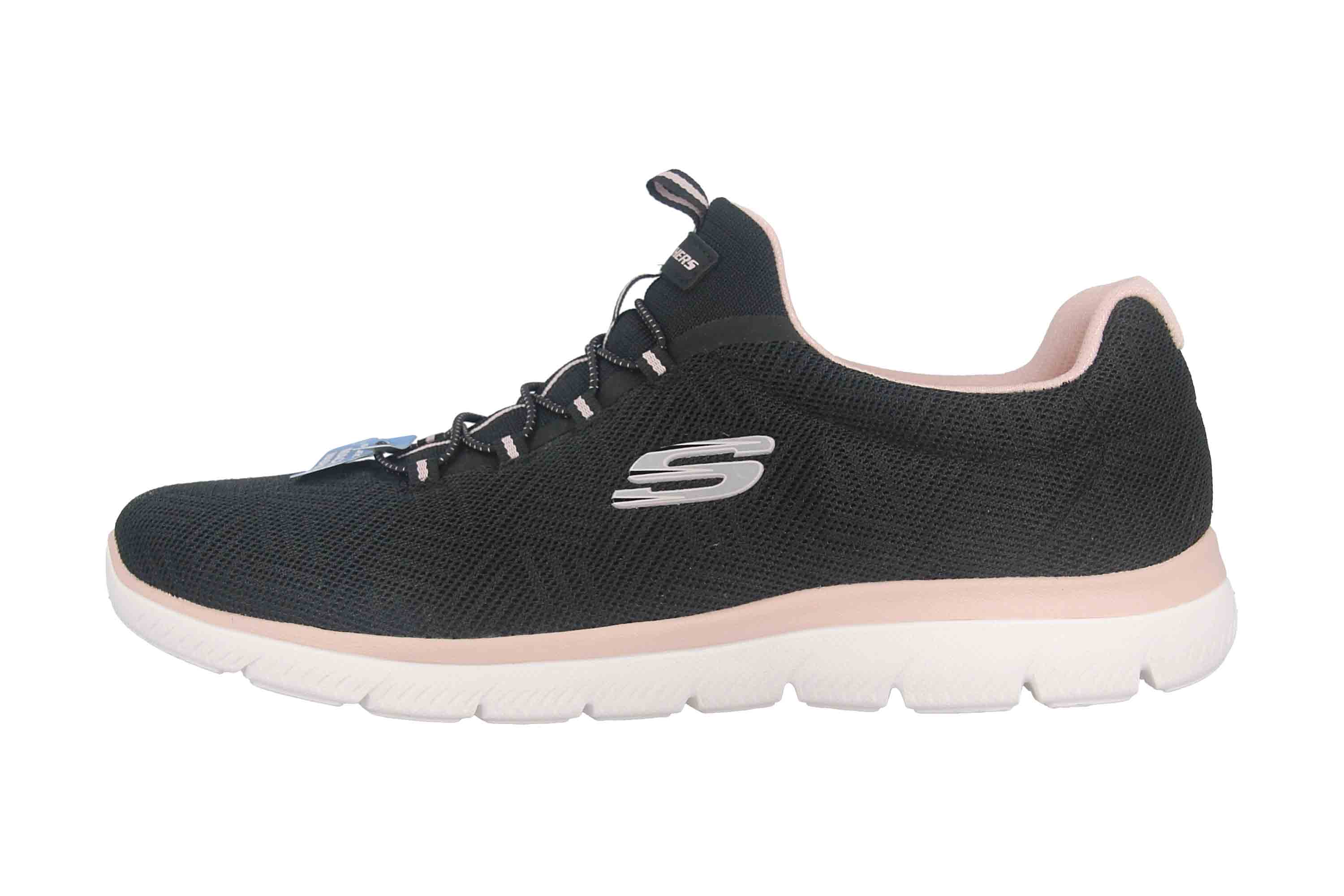 Skechers SUMMITS ARTISTRY CHIC Sneaker in Übergrößen Schwarz 150119 BKPK große Damenschuhe