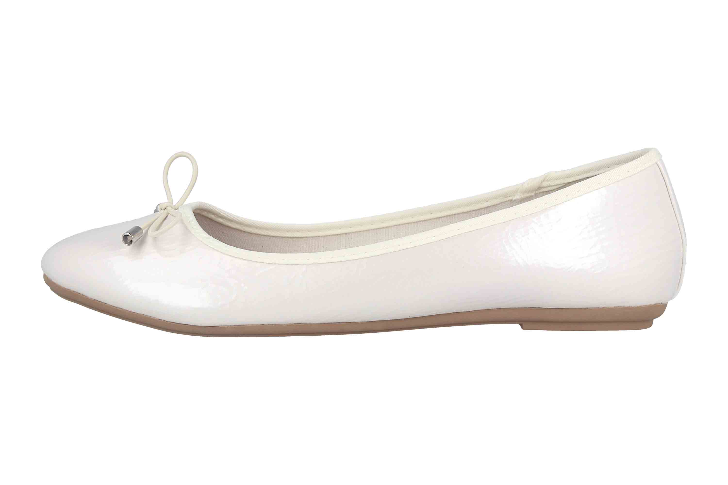 Fitters Footwear Mila Ballerinas in Übergrößen Weiß 2.514362 Off White große Damenschuhe