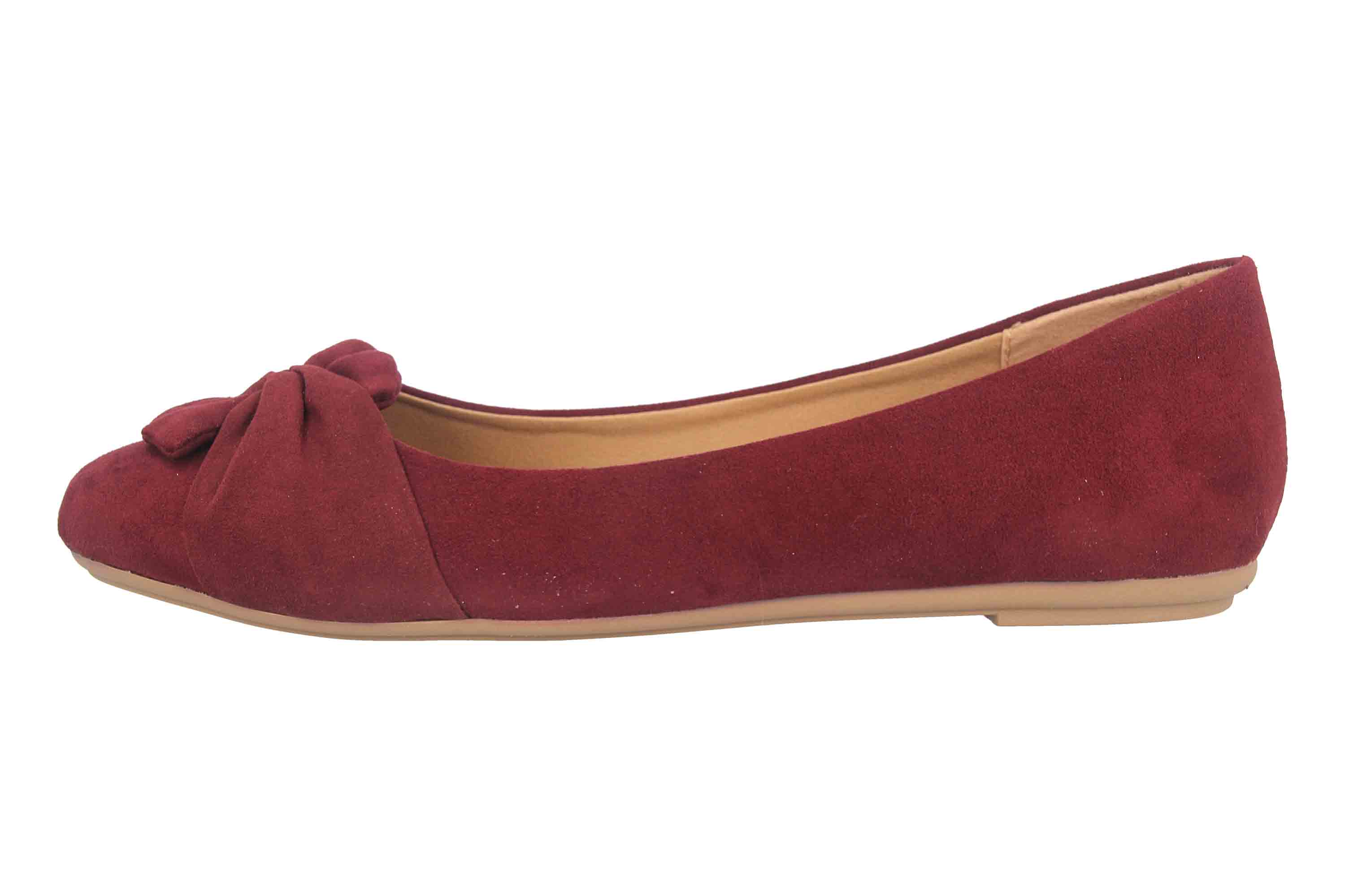 Fitters Footwear Maike MF Ballerinas in Übergrößen Bordeaux 2.589641 Burgundy große Damenschuhe